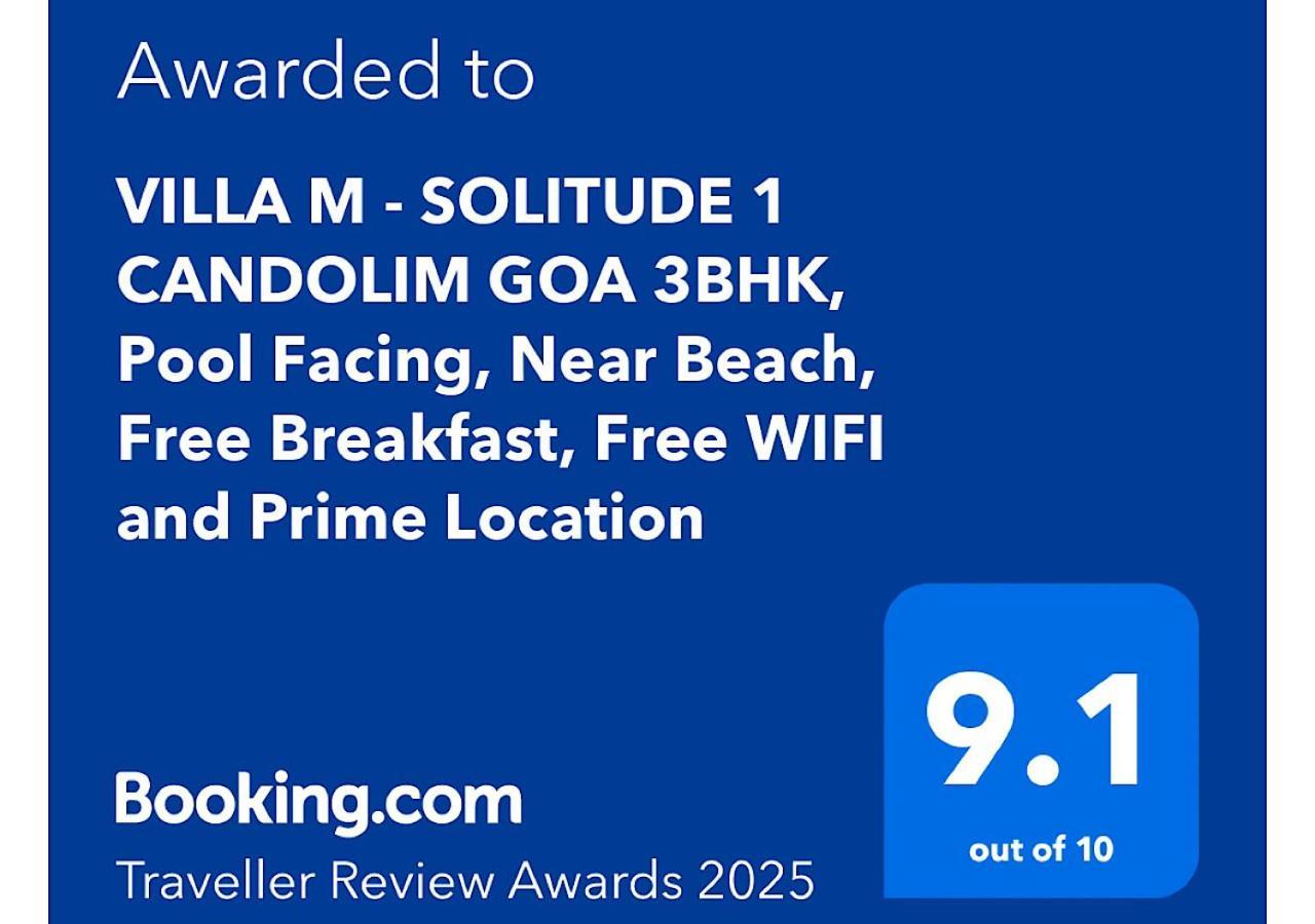Villa M - Solitude 2 Candolim Goa 3Bhk, Pool Facing, Near Beach, Free Breakfast, Free Wifi And Prime Location מראה חיצוני תמונה